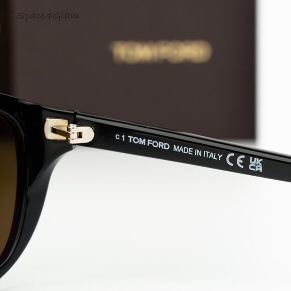 Tom Ford Women Sunglasses Black Roviex Pilot FT1002/S 01J NEW AUTHENTIC main image 6